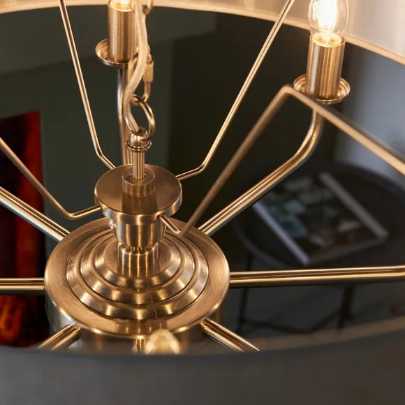 Vogue Sandringham Mid Century 8 Light Adjustable Pendant Light 6