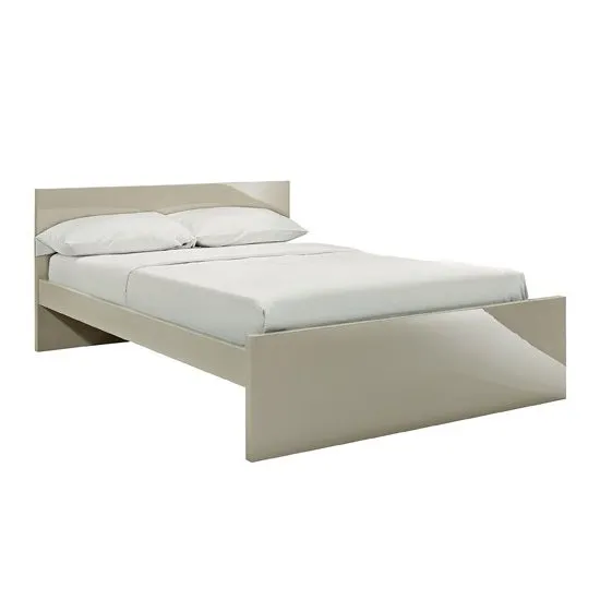 Curio Stone High Gloss Finish King Size Bed