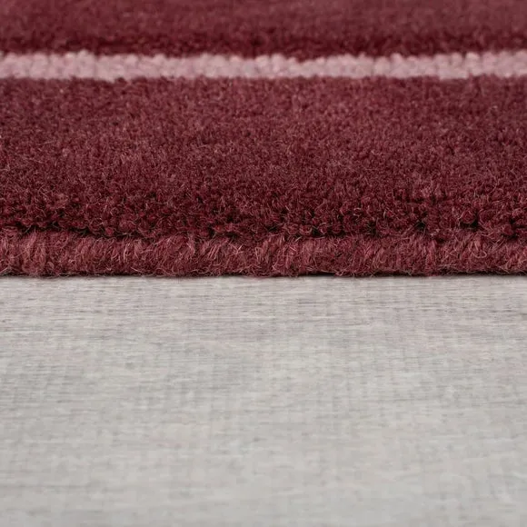 Split Ombre Shaped Wool Rug 3