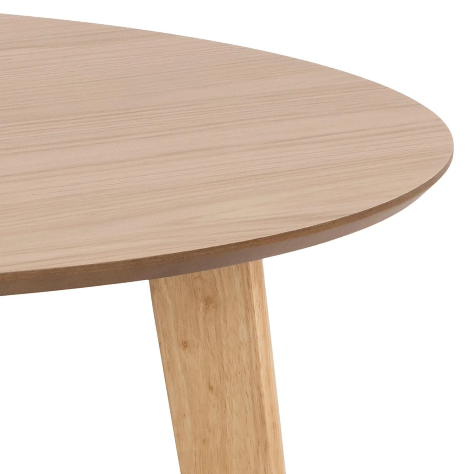 Furniture To Go Roxby Round Dining Table in Oak 105x76cm in Light Oak 5