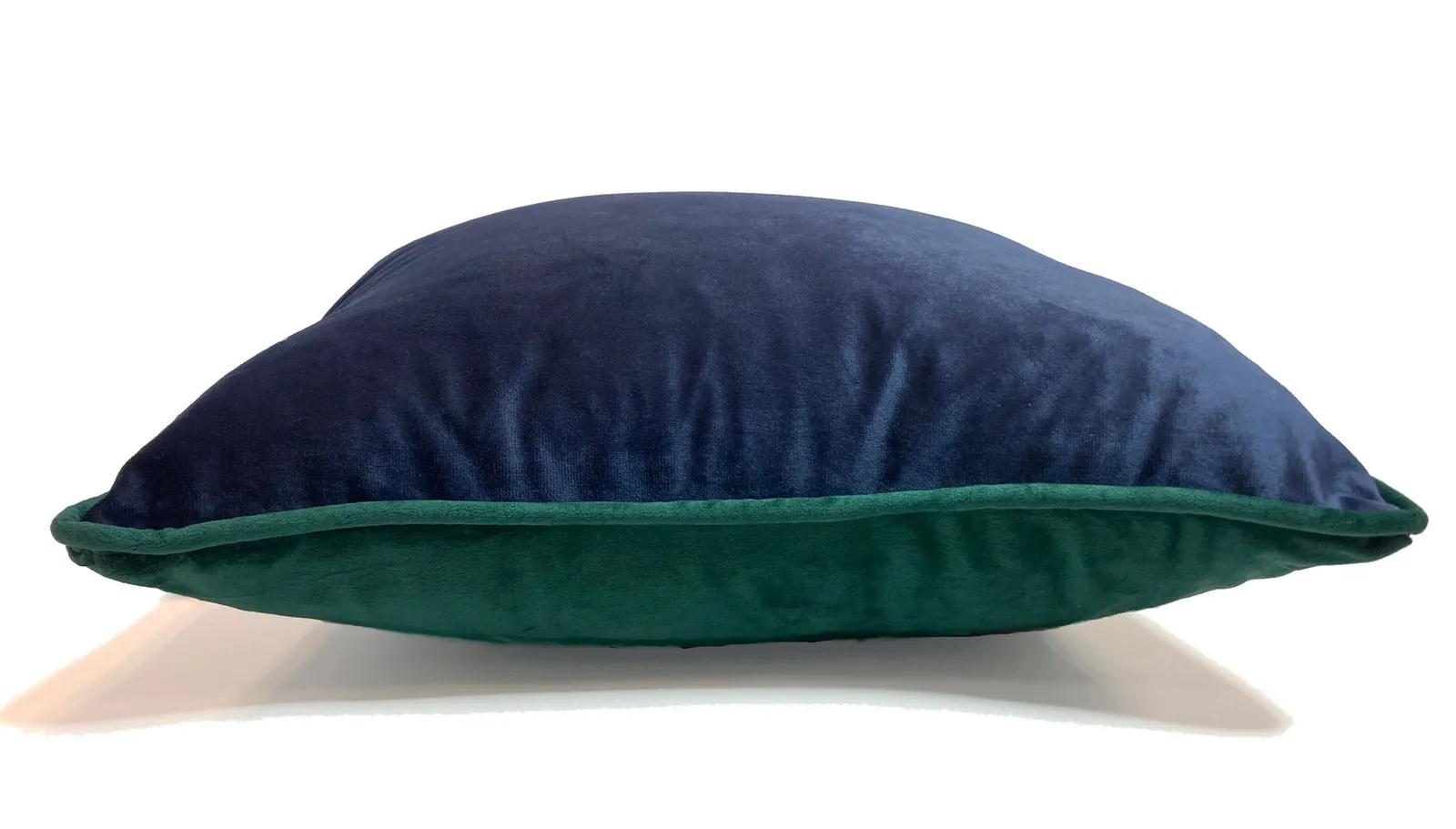 Rapport Home Piped Velvet Polyester Cushion Cover in Navy 3