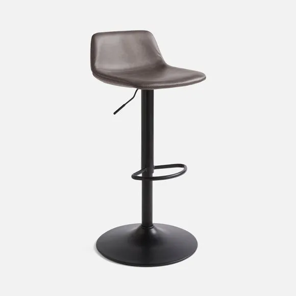 Jayden Height Adjustable Barstool, Faux Leather 6