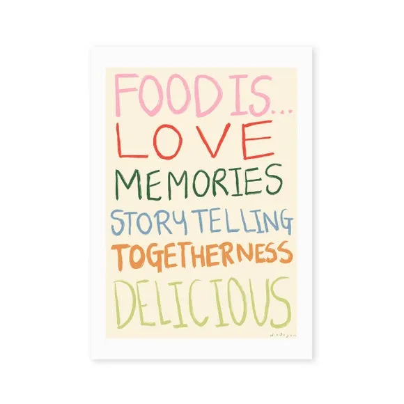 East End Prints Food Is Print 2