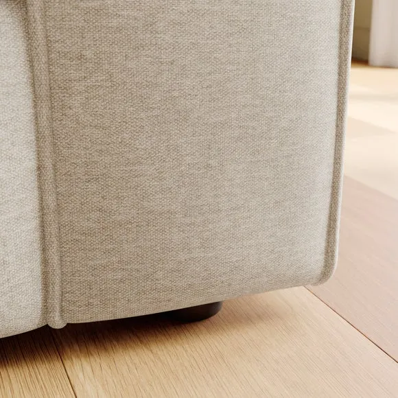 Abel Vintage Soft Chenille Corner Sofa 5
