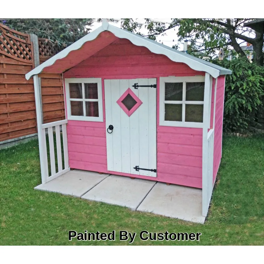 Shires Cubby Playhouse Kid's Wendy House in Brown 3