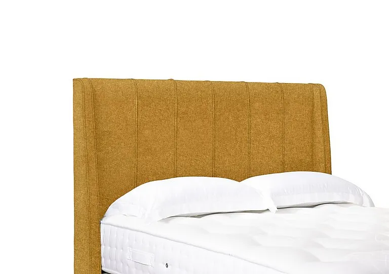 Artisan Collection Akira High Floor Standing Headboard - Single - Tweed Mustard