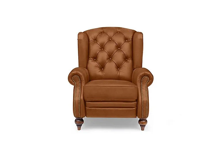 Shackleton Leather Power Recliner Wing Chair
