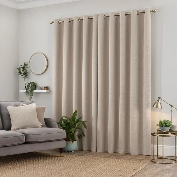 Churchgate Woodhouse Boucle Eyelet Curtains (Blackout Available) 4