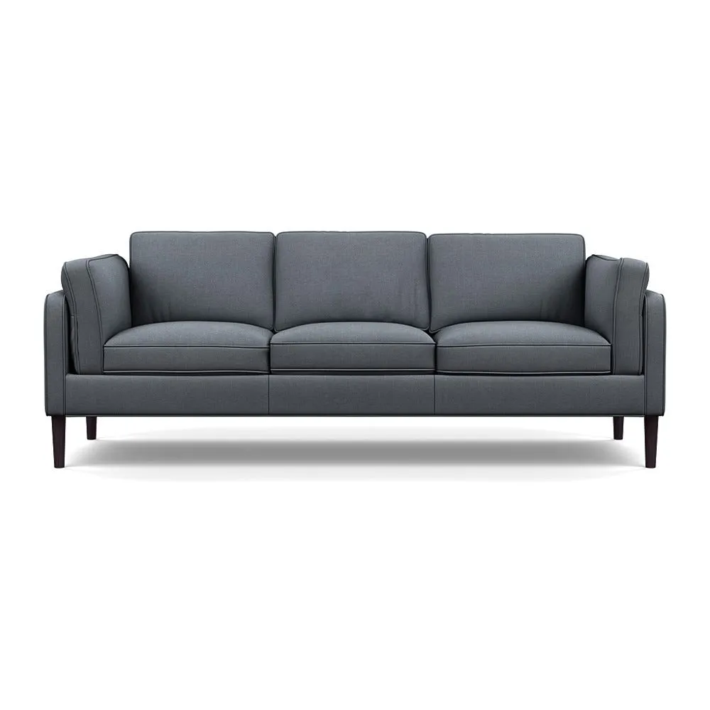 Heal's Sonno 4 Seater Siena Cotton Shale Grey Wenge Black Feet 1