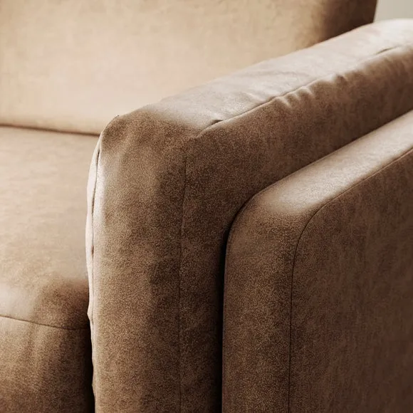 Newton Arizona Faux Leather Corner Chaise Sofa 6