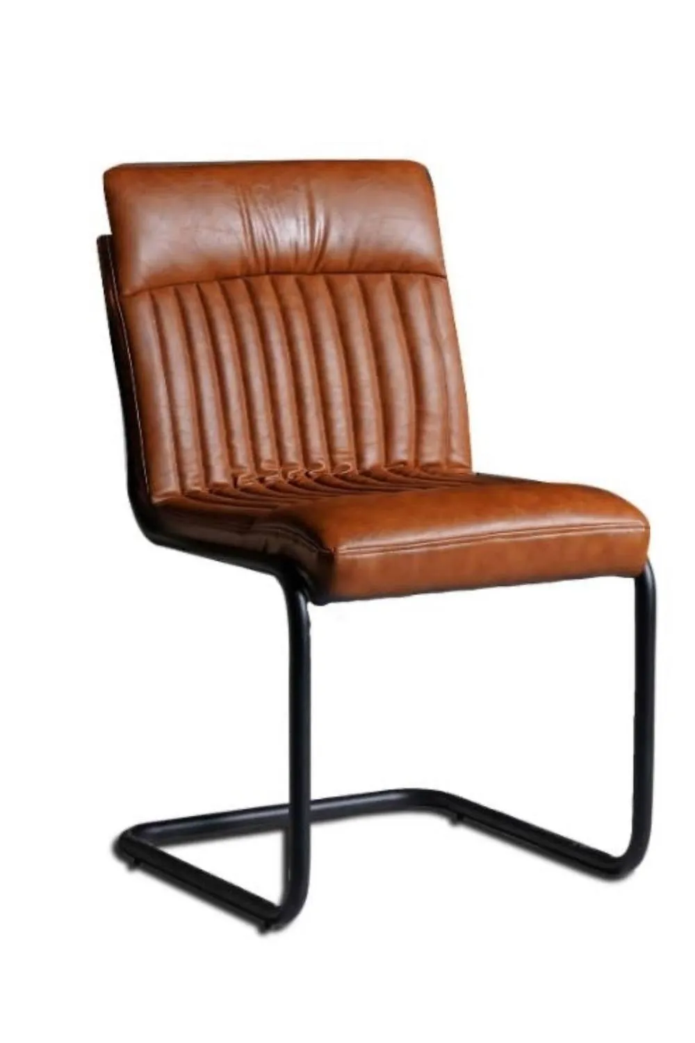 IH Design Flookburgh Brown Modern Dining Chairs Set of 2 2