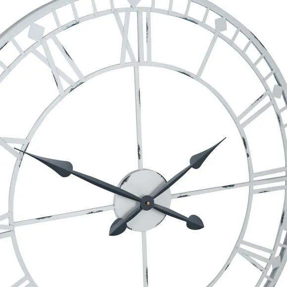 Antique Metal Skeleton Wall Clock 5