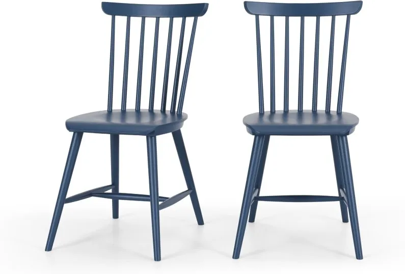 Set of 2 Deauville Dining Chairs, Slate Blue