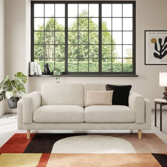 Newton Chunky Tonal Weave 3 Seater Sofa 1