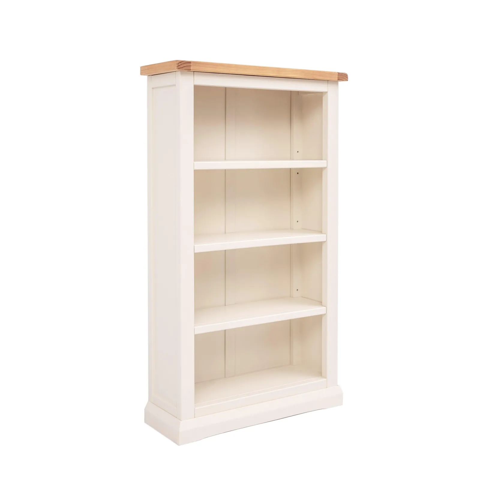 Cabinet Bits Bookcase with plinth 120x70x25cm in Off-White 2