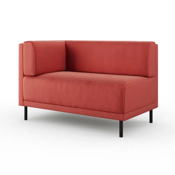 Mae Corner Dining Bench, Matte Plush Velvet 6