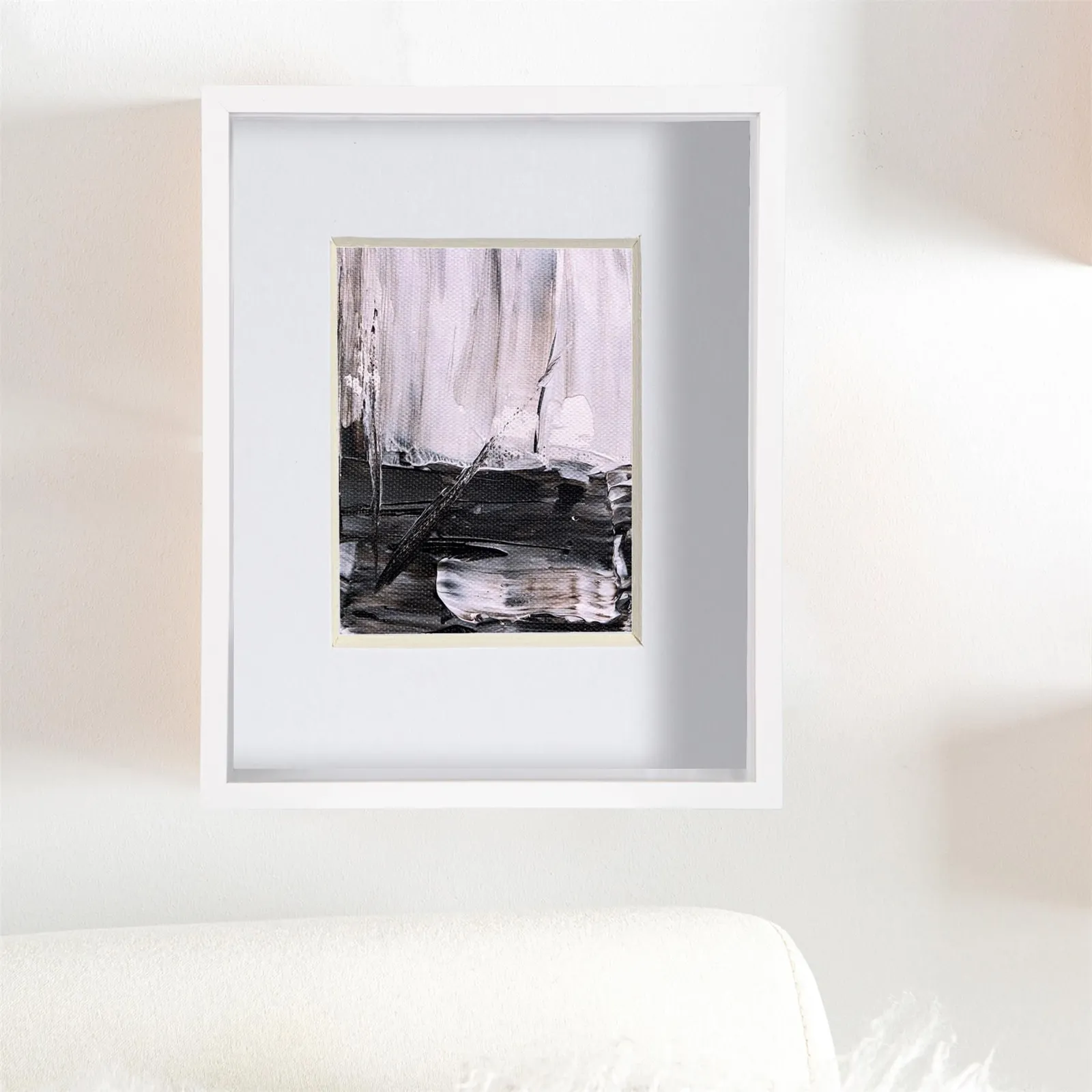 Nicola Spring 8" x 10" 3D Deep Box Photo Frame - 4" x 6" Mount - White 6