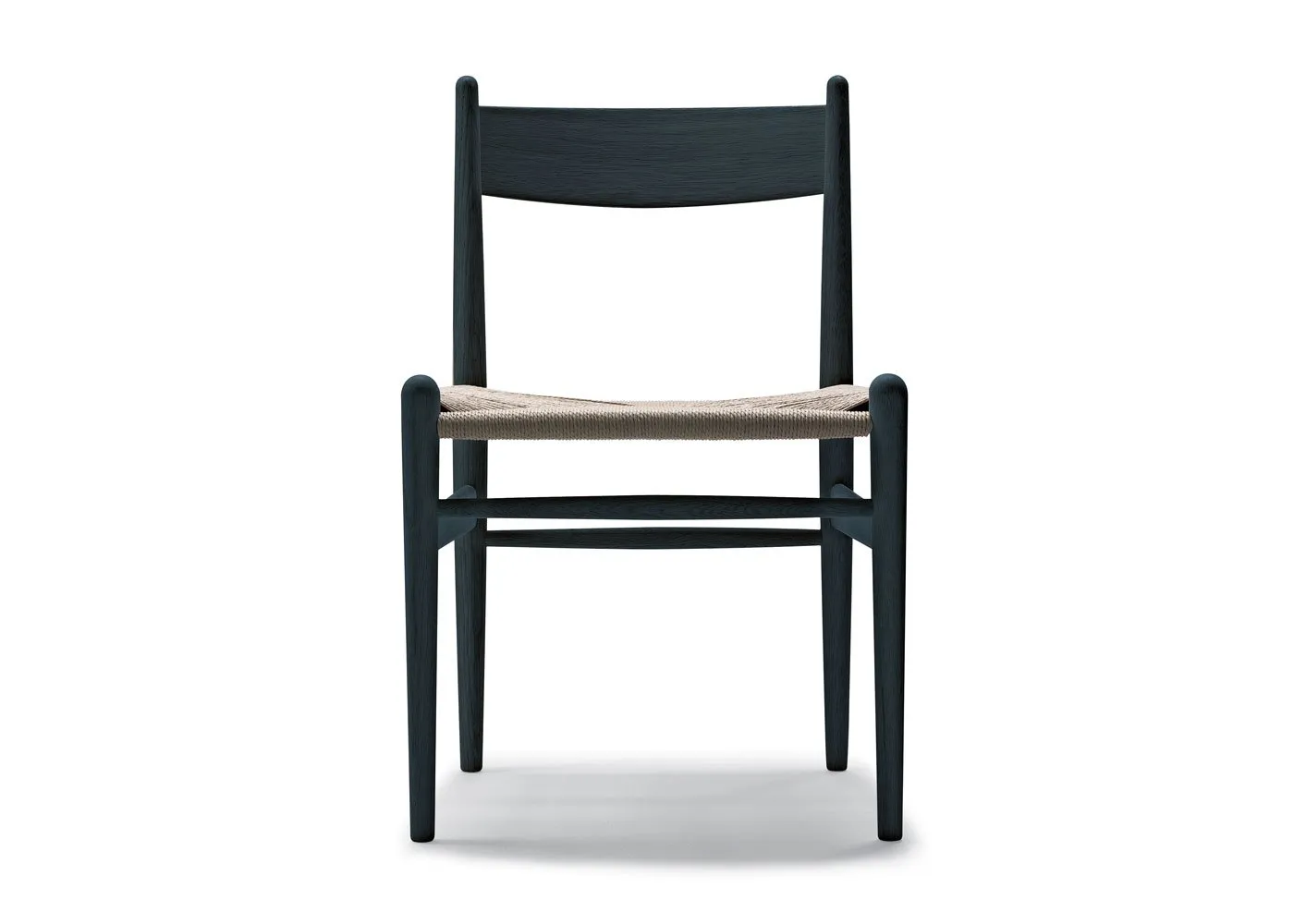 Heal's CH36 Chair Black Oak Natural Cord Seat