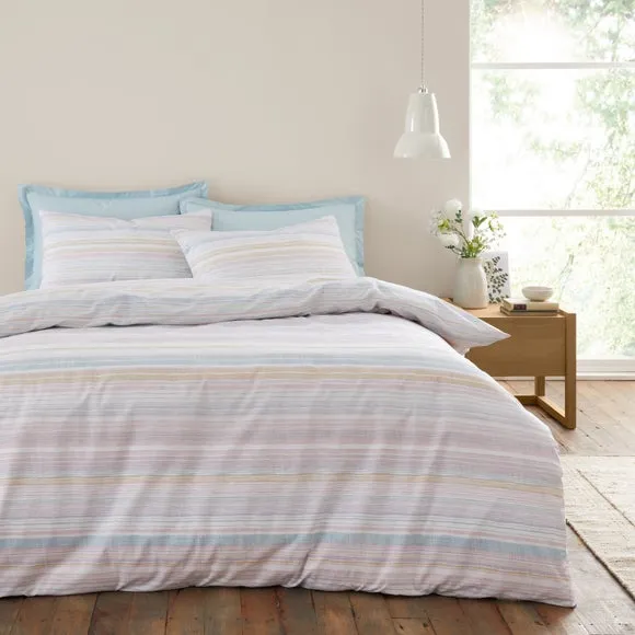 Washy Stripe Cotton TENCEL Duvet Cover & Pillowcase Set 1