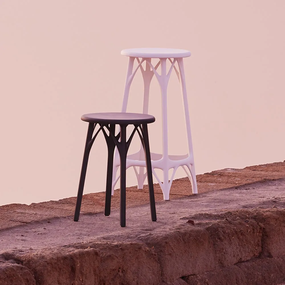 Kartell A.I. Light Stool 65cm White Set of 2 4