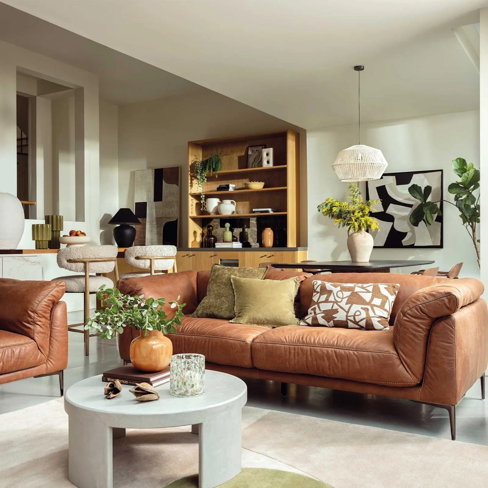 Epping 2 Seater Sofa 186X99X80Cm, Brown Leather | Barker & Stonehouse 2