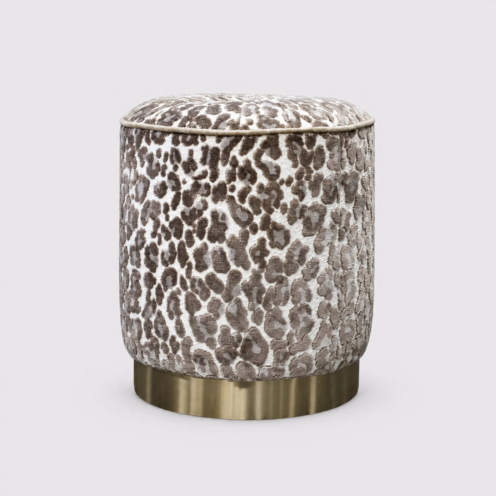Monaco Small Round Stool Fabric | Barker & Stonehouse