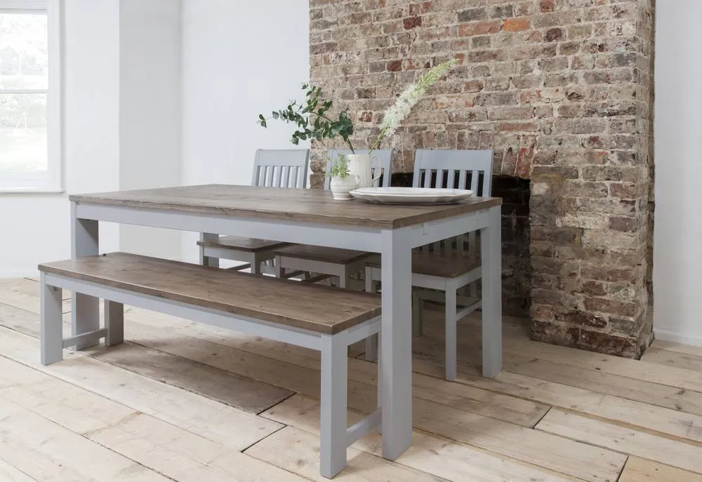 Nöa and Nani Hever Dining Table in Grey and Dark Pine 4