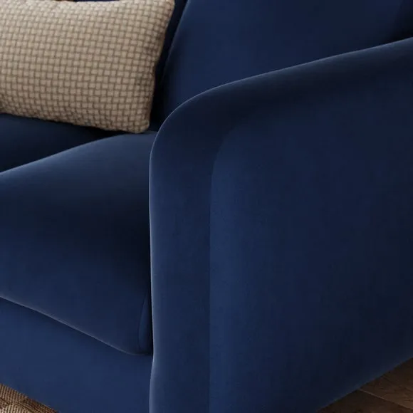 Luca Matte Soft Velvet 3 Seater Sofa 5