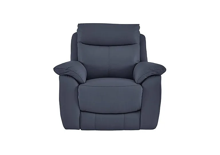 Echo Leather Armchair - BV Ocean Blue