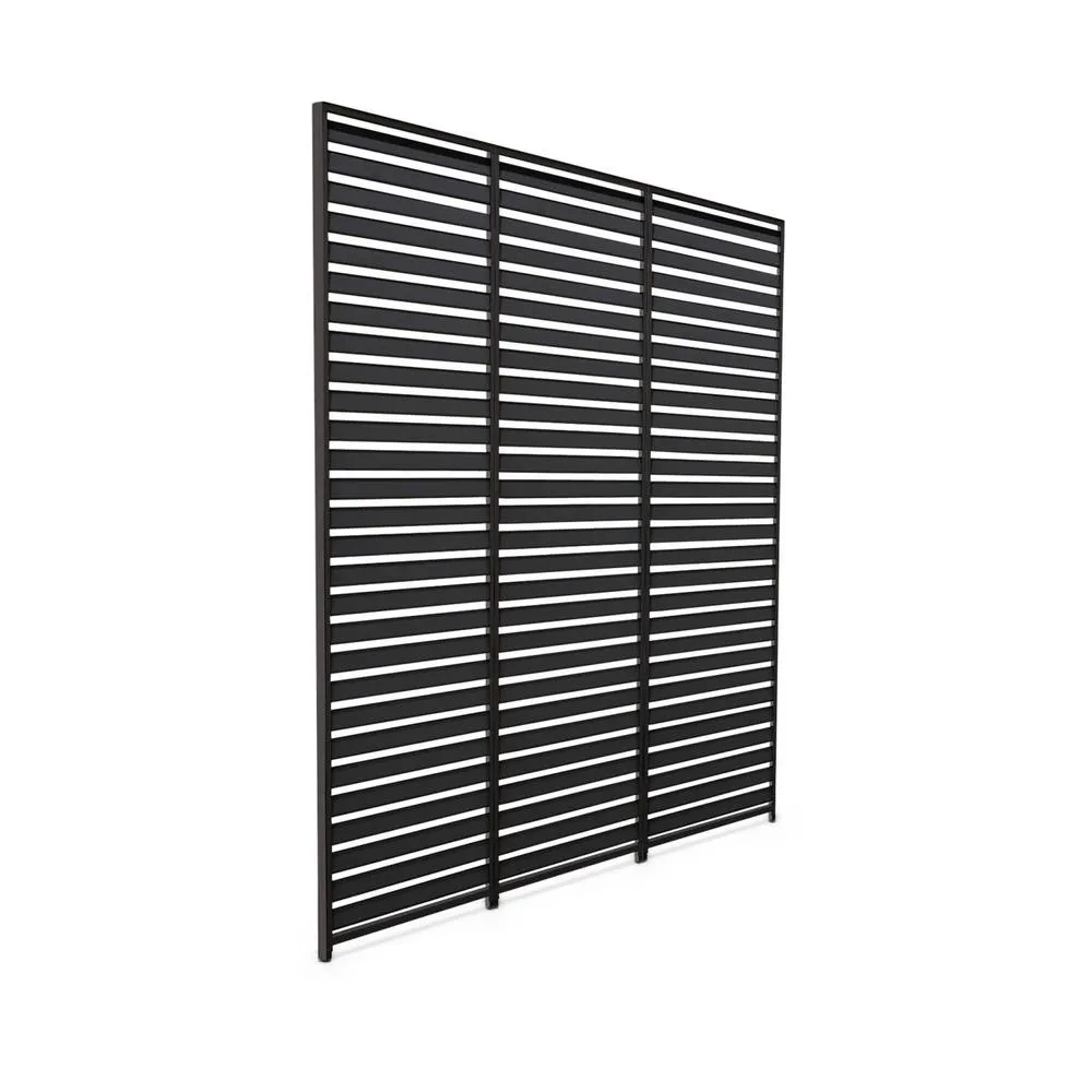 sweeek Set of 3 louvers 100cm for bioclimatic pergola Triomphe 3x3m V2 3x4m 3 in Dark Grey 2