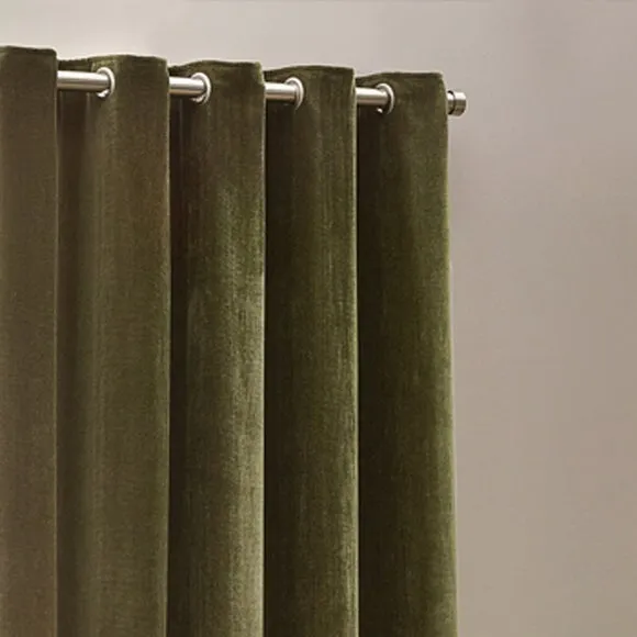 Yard Chenille Eyelet Curtains 1