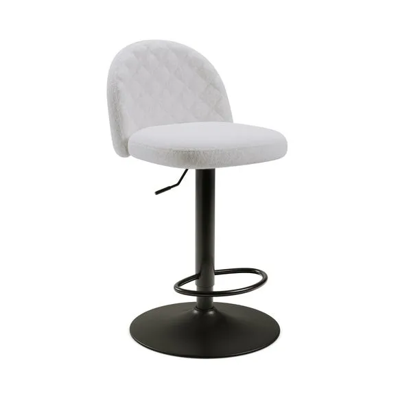 Astrid Height Adjustable Bar Stool, Boucle 6