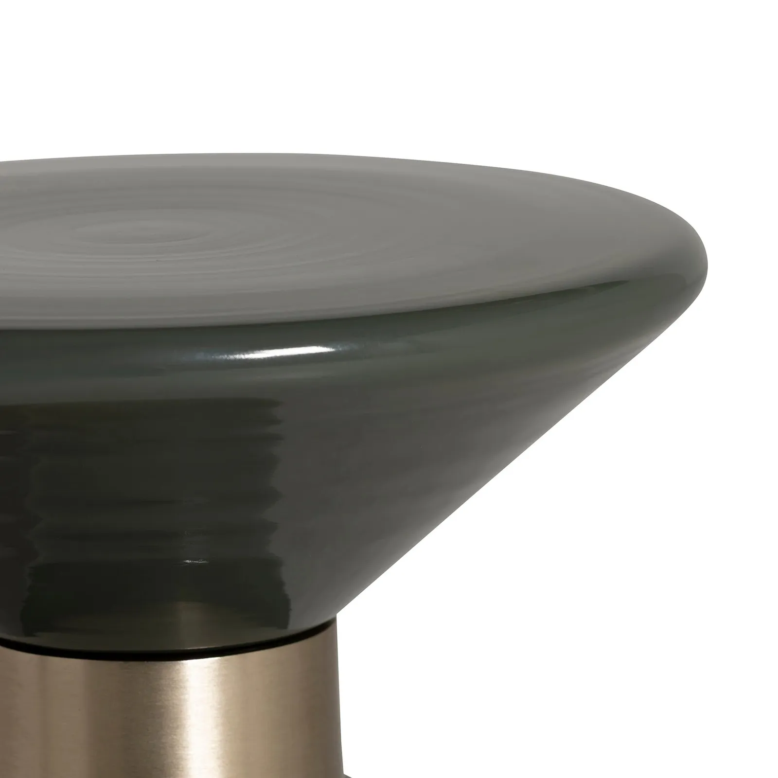 Visconti Lamp Table 26X26X55.9 Cm, Round, Green Glass | Barker & Stonehouse 4