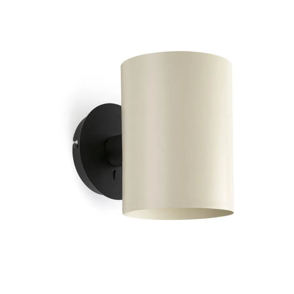 Netlighting Guadalupe Black Beige Up Down Wall Lamp