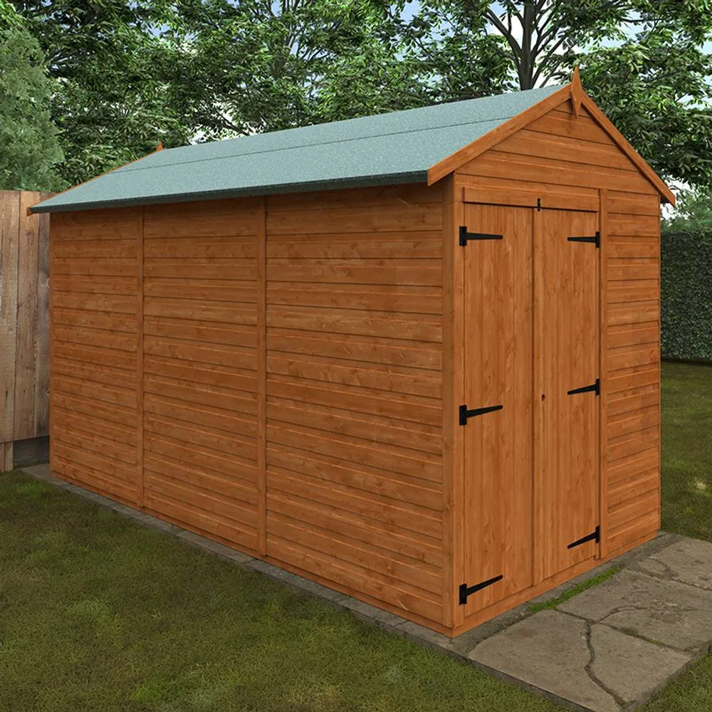 Buttercup Farm 12x6 Flex Apex Double Door Windowless 12mm Flex in Burnt Orange 2