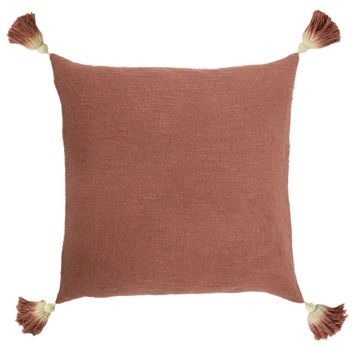 Juniper Tassel Cushion, Blush