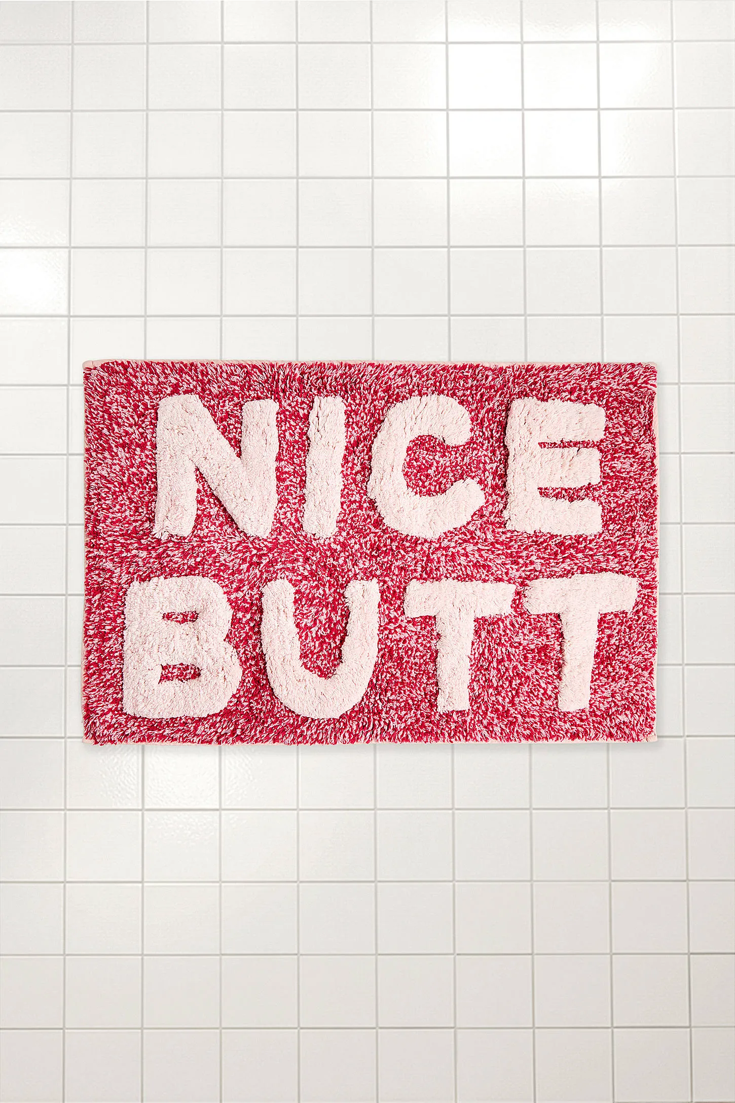 Speckle Pink Nice Butt Bath Mat - Pink