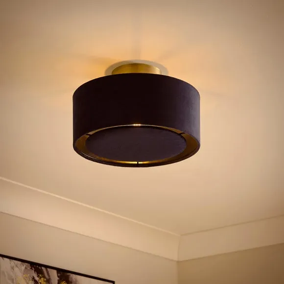 Nesa Shallow Flush Ceiling Light 2