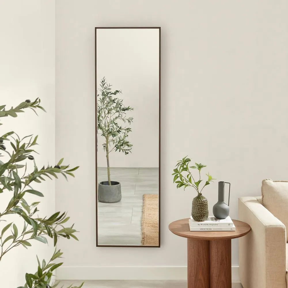 FurnitureboxUK Inga Walnut Wood Full Length Rectangle 170x50cm Mirror 2