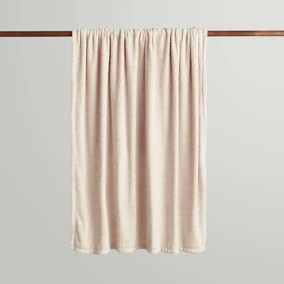 Leila Leaf Fleece Throw Blanket 3