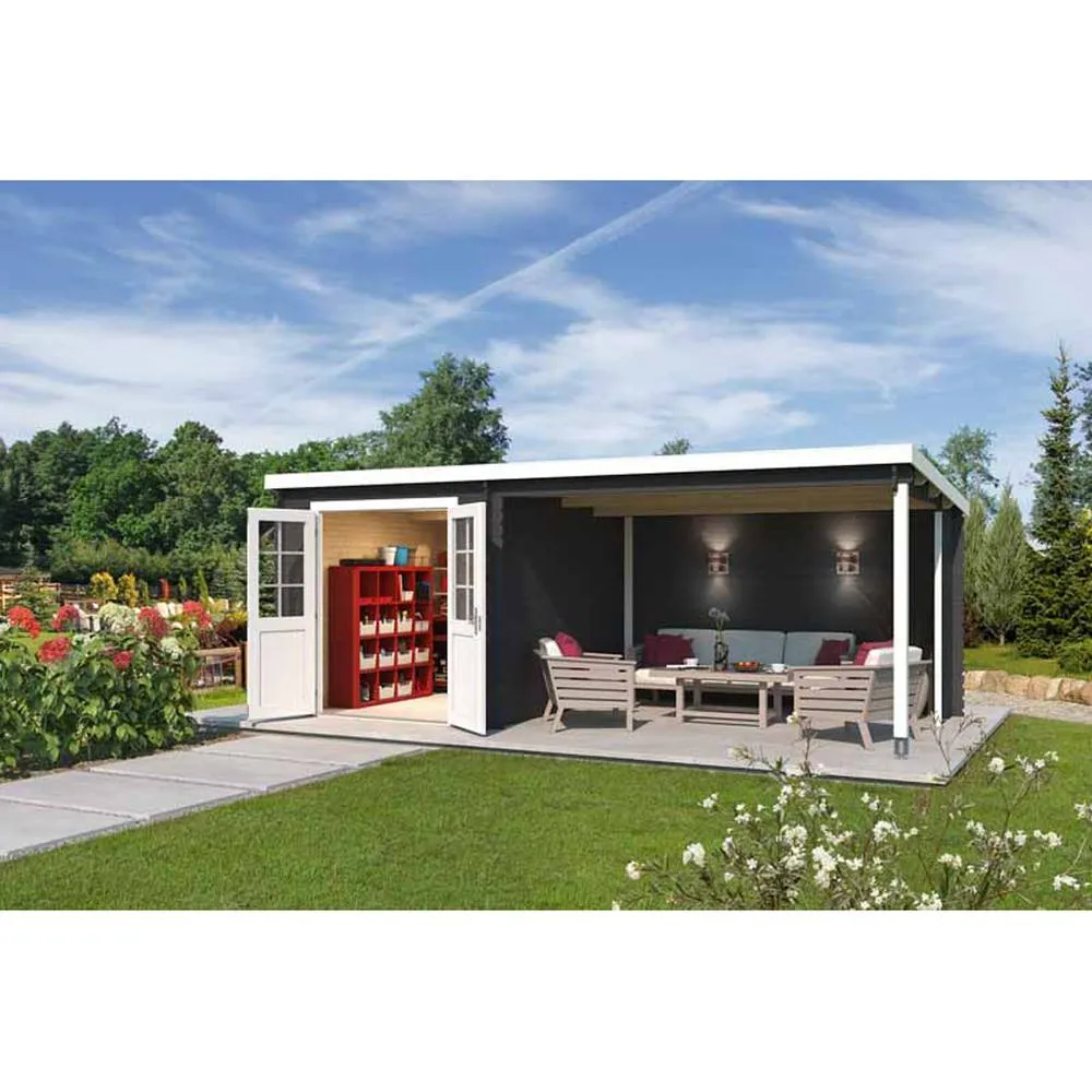 Lasita Maja Ltd Saint Raul-Log Cabin, Garden Room, Home Office - L590xW303.9xH222.3 cm in Natural 4