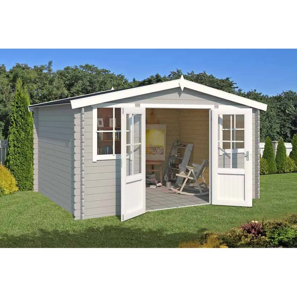 Lasita Maja Ltd Dallas-Log Cabin, Garden Room, Home Office - L410.9xW312xH233.7 cm in Light Tan 5