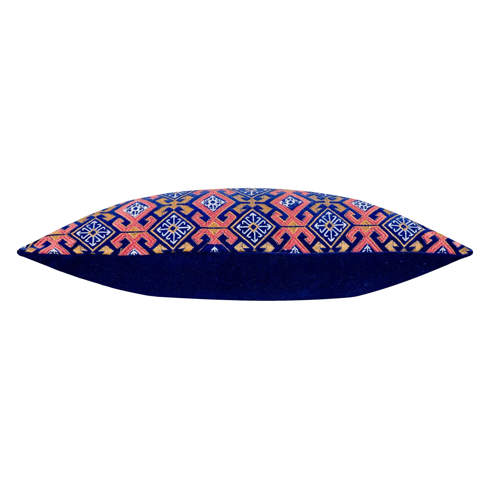 Paoletti Laurel Floral Embroidered Cushion in Blue 4