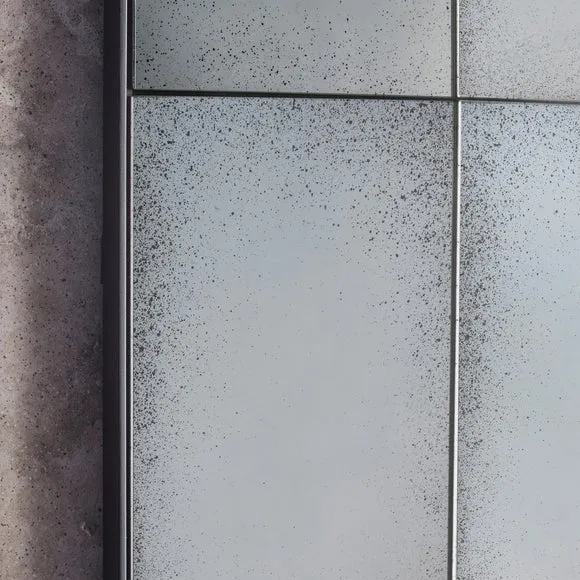 Loretto Window Distressed Rectangle Full Length Wall Mirror 2