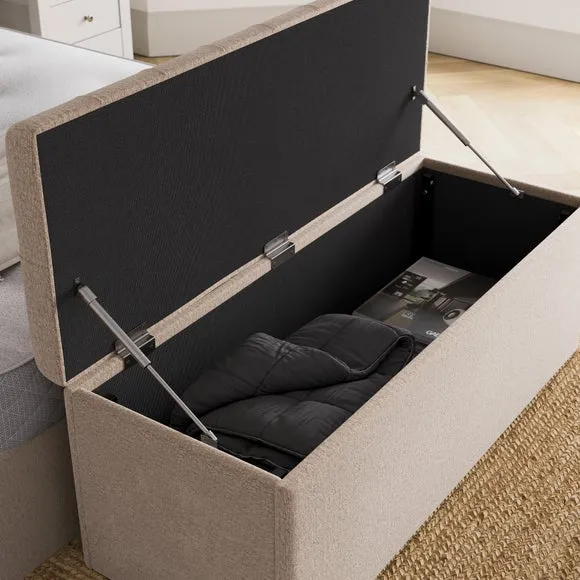 Emberly Chenille End of Bed Storage Ottoman 3