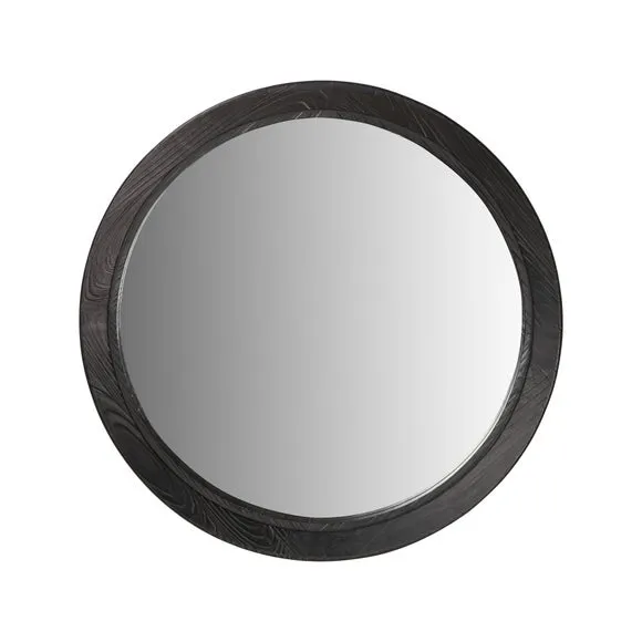 Elwood Fir Wood Effect Round Wall Mirror 4