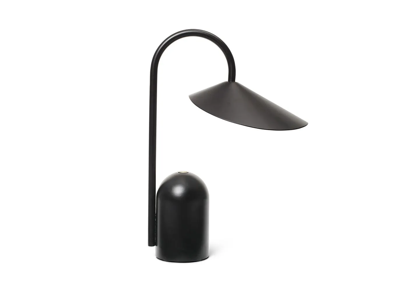 ferm LIVING Arum LED Portable Table Lamp Black 1