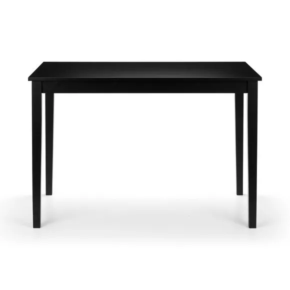 Hudson 4 Seater Rectangular Dining Table, Black 3