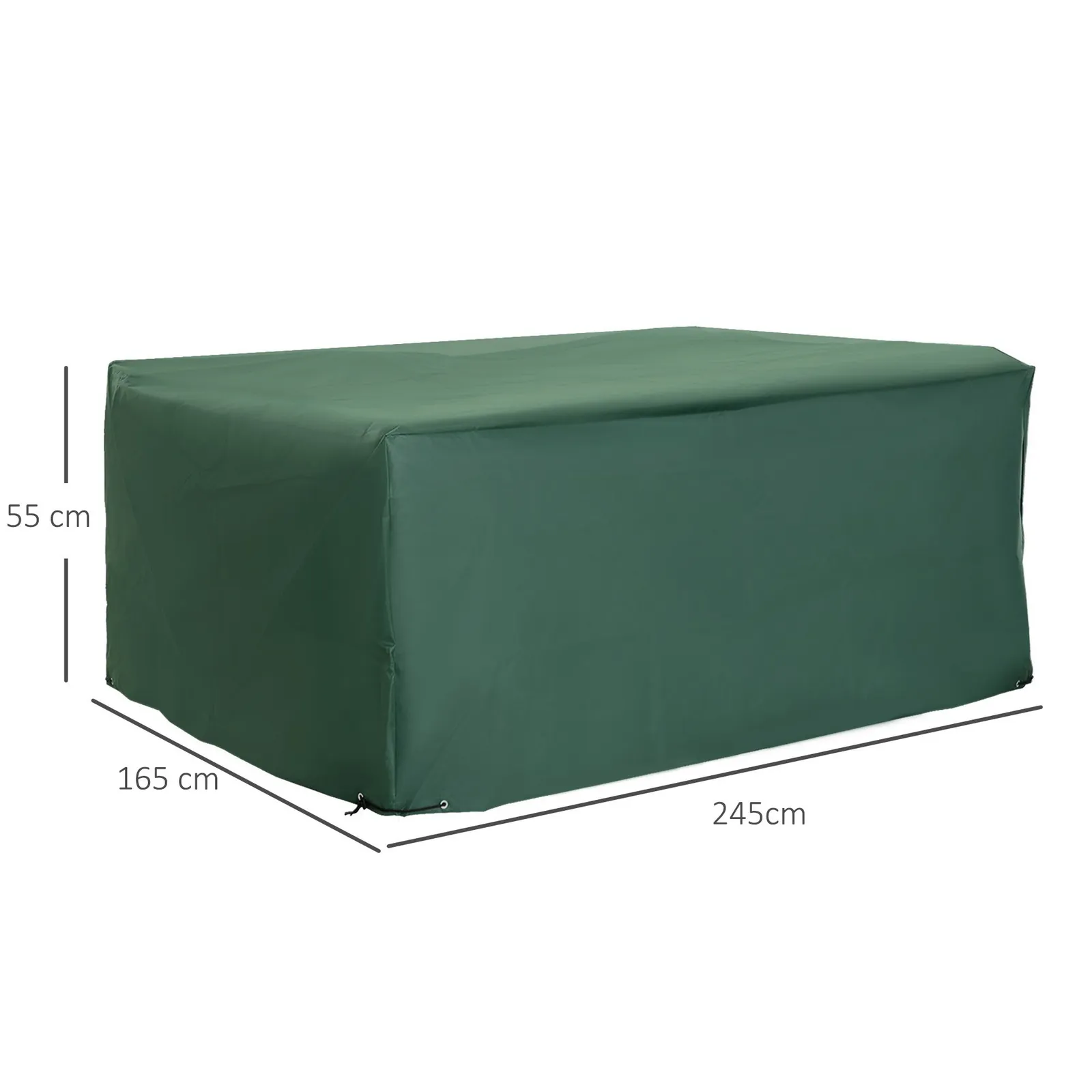 OUTSUNNY UV Rain Protective Cover For Garden Patio Wicker Rattan in Light Green 3