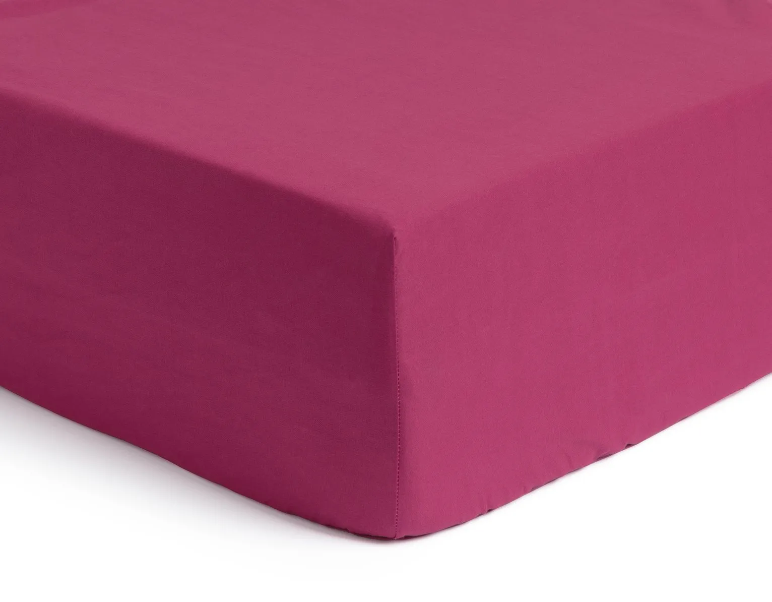Habitat Polycotton Rich Berry Fitted Sheet - Double